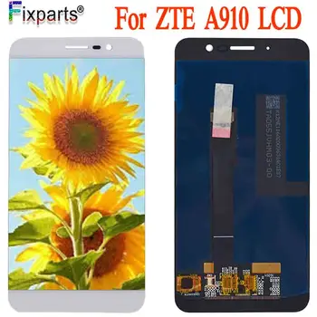 Testet Nye Sort LCD-For ZTE Blade A910 LCD-Skærm Touch screen Digitizer Assembly Reservedele ZTE Blade A910 LCD-Skærm