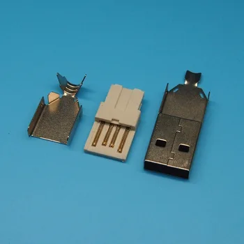 50sets 3-i-1 USB 2.0-stik USB 2.0-Stik A / M wire svejsning hanstik