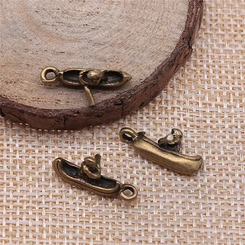Gratis forsendelse 65pcs 18x8mm antik bronze sejlads charms diy retro smykker passe Ørering nøglering hår kort vedhæng tilbehør