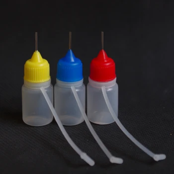 10stk Tom Plastik dråbeflasken PE 5ml Nål Flasker Med Skrue Metal Needle Cap E væske Flaske Gratis Fragt