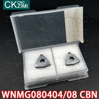 WNMG080404 CBN WNMG080408 CBN CNC skær diamantklinge drejebænk, fræser drejeværktøjer WNMG til drejebænk i hærdet stål, støbejern roll