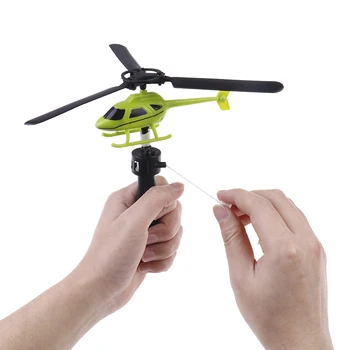 Luftfart model Håndtag Pull Flyet Udendørs Legetøj Til Børn, Baby Spil Helikopter