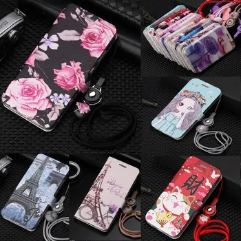 Redmi Note 5 Plus S2 4X 4A 5A Søde Malet Flip Wallet-Stand Læder taske Til Redmi Bemærk 5A, 2 GB, 16 GB Mi A1 Mi 5X Mi 8 SE Funda