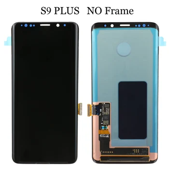 Original Med en Tynd Linje Display For SAMSUNG Galaxy S9 G960 G960F S9+ G965 G965F og LCD-Touch Screen Digitizer Med Frame Del