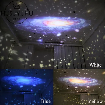 Interstellare Kreative Night Light Magic Planet Projektor Univers Lampe LED-Musik Rotary Blottere Stjerneklar Projektor Xmas