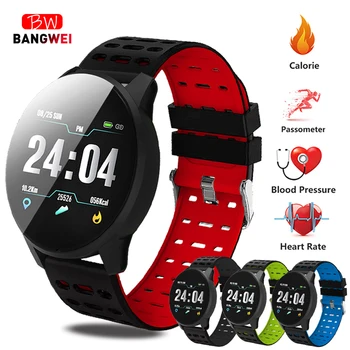 LIGE Smart Armbånd Mænd Kvinder puls, blodtryk overvåge Sport smartwatch vandtæt Farve Digital ur Til Android, IOS