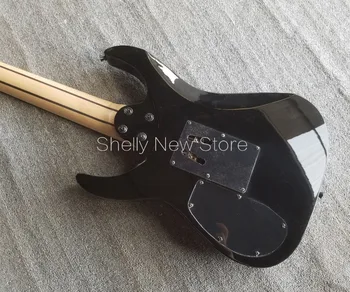 Shelly nye butik, fabrik custom black 7 strenge guitar ur indlæg 5 stk hals QShelly elektrisk guitar musikinstrument butik