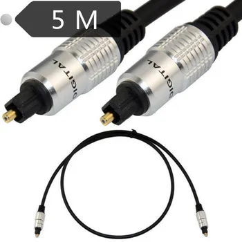 Audio kabel-5,0 M Digital Fiber Optisk Toslink digital fiber input / output-stik og digital lyd-og video-signaler