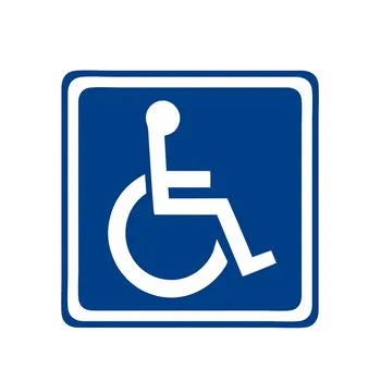 Mode Deaktiveret Skilt Handicap Mobilitet Bil Parkering Mærkat PVC Decal for Skoda Hyundai Kiakk13*13CM