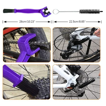 9 Pc ' Cykel Rengøring Værktøj Sæt,Cykel Kæde Børste,Gear Børste,Rengøring og Vedligeholdelse Af Alle Typer af Cykel