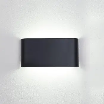 LED-Fjernbetjening væglampe Aluminium Udendørs Vandtæt Haven Hegnet Lampe Til Hjemmet Soveværelse Seng, Badeværelse Korridor Belysning