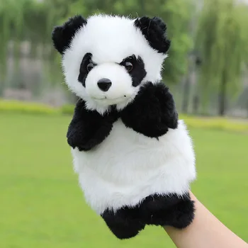 2020 Ny Baby Plys Legetøj Søde Tegneserie Panda Hånddukke Kids Baby Dukke Plys Legetøj Hånddukker Børn, Læring & Uddannelse Legetøj