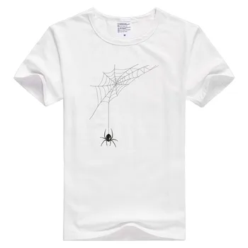 Spindelvæv korte ærmer afslappet Mænd Kvinder T-shirt i Behagelig Tshirt Cool Print Toppe, Mode Tees GA1031