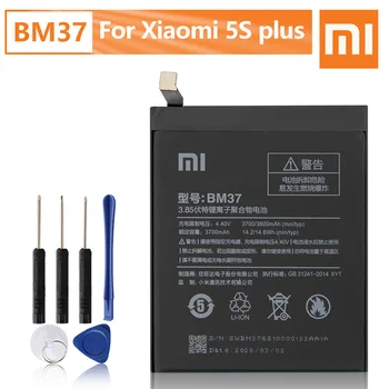 Xiao Mi Oprindelige BM37 Batteri Til Xiaomi 5s plus BM37 Ægte Udskiftning Telefonen, 3800mAh Batteri Med Gratis Værktøjer