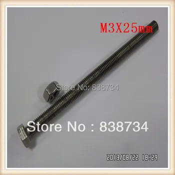 M3*25 sus304 hex bolt(100pcs/masse)