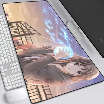 Søde pige anime musemåtte overdimensionerede 90x40 notebook personlighed computer tastatur pad sexet pige musemåtte