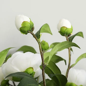 Ny Kinesisk-stil simulering Rose gren Bryllup road indgang bue dekoration flores falske hvide roser