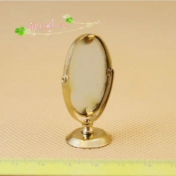 Mini dukkehus Mini Makeup Spejl Kommode Tilbehør Spejl Model