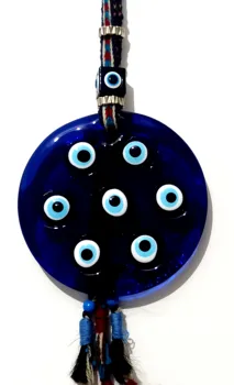 Autentisk Ledning Syv-Eyed Glas Evil Eye Perle Døren og Væggen Ornament Håndlavet Souvenir Onde Øjne