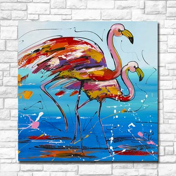 Fashion To Flamingo Pop Art Maleri Væg Kunst Billede Maleri Lærred Maling Home Decor HD Print Maleri Moderne Wall Decor