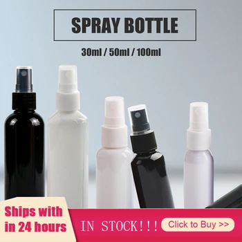 30 ml/50 ml/100 ml Plast Spray Flasker, der genpåfyldes Rejse Plast Flaske Parfume, Shampoo, Lotion Flydende Kosmetiske Flaske