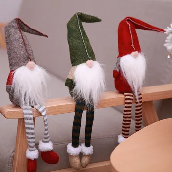 PGY juledekoration Søde piger, der Sidder Long-legged Elf Festival Nye År middagsselskab juledekoration til Hjemmet Part Indretning D