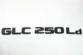 Logo Badge Mat Sort Decal Kuffert Bagerste ABS til Mercedes Benz GLC300L GLC260L GLC250Ld GLC250L GLC220L Bil Dekoration, Klistermærke