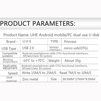 Otg usb-flash-drev usb2.0 16GB 32GB pendrive høj hastighed usb-stick, memory u disk pink guld to farve pen-drev til pc phone