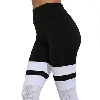 2019 ny trend kvalitet er hot sælger mesh splejsning slank sport bunden bukser Sved-absorberende slank leggings