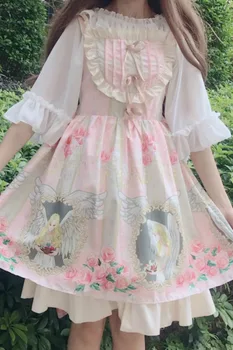 2020 sommerkjole kvinder ' s nye tynde Japanske loli søde og søde kawaii Lolita shirt