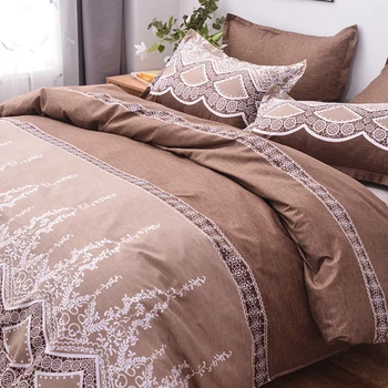Queen-King size sengetøj sæt bryllup duvet cover sæt blonder mønster talsmanden sengetøj sæt Dyne, Pude Dække sag Hjem Tekstil
