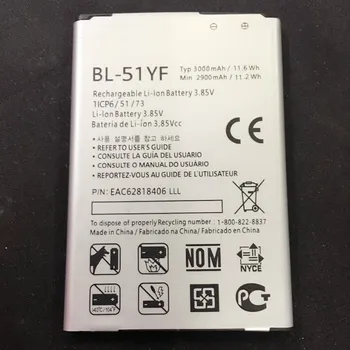 3000mAh Batteri til LG G4 H815 H811 H810 VS986 VS999 US991 LS991 F500 G Stylo F500 F500S F500L F500K BL-51YF gratis fragt