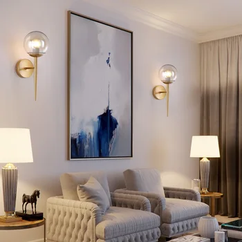 Nordisk dekoration hjem svanehals lys krystal væg lys, soveværelse lys reb stue, spisestue, soveværelse væg lampe