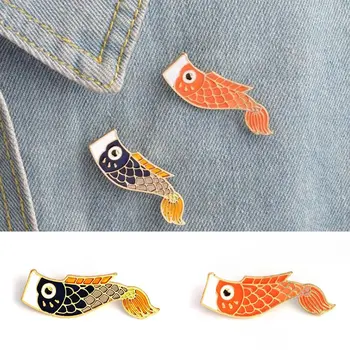 Yin Yang Koi Pins Japansk Koi Fisk Guldfisk Hårde Emalje Pins Badges Brocher Dyr Pins Smykker gave
