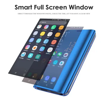 Luksus Smart Spejl Flip etui Til LG G8 ThinQ Clear View Cover Til LG V30 Plus V30S V35 V40 V50 ThinQ Coque På LG Q60 K50 Fundas