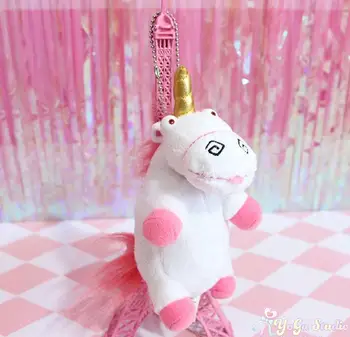 Candice guo! Super Q plys legetøj piger hjertet store øjne unicorn bløde udstoppet dukke små vedhæng kreative fødselsdag Julegave 1pc