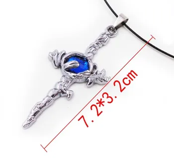 Anime-K projekt metal logo vedhæng mini prop fashion legering halskæde blå sæt/enkelt