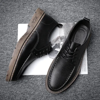 Mandlige herre casual sko masculino for sneakers Herre åndbar sapato sko kausale fritids-mode komfortable informales cuero